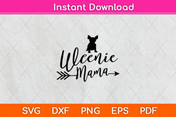Cute Dachshund Mom Graphics for Crafts and Branding