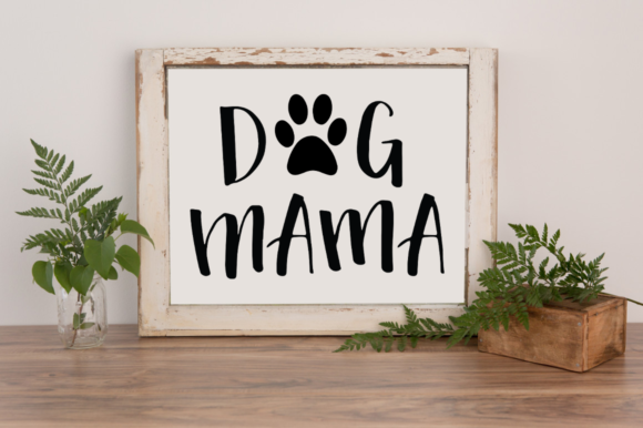 Dog Mama with Paw Svg Review for Embroidery Projects