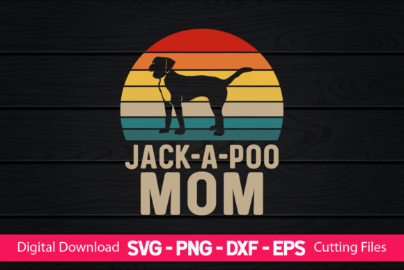 Jack-a-Poo Mom Graphics for Crafts and Creative Projects
