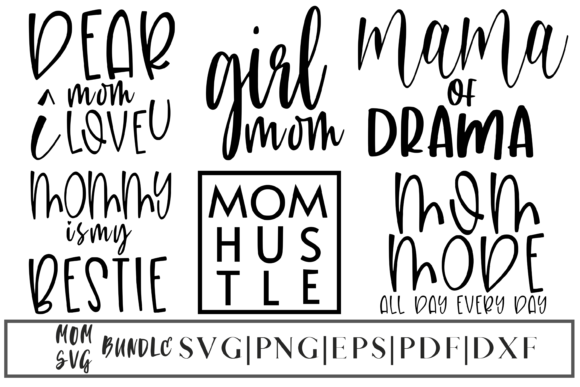 Mom Bundle Mothers Day Graphics for Crafts