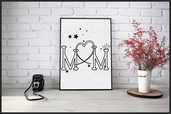 Mom Wall Art SVG for Crafts and Graphics