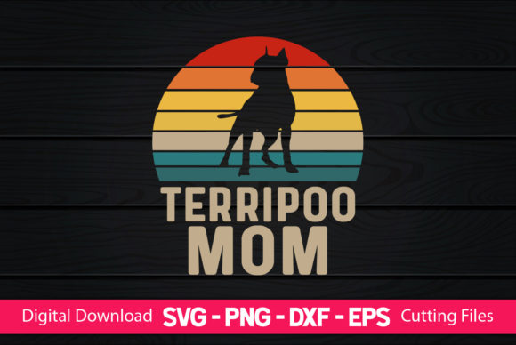 Terripoo Mom SVG Design for Crafts and Graphics
